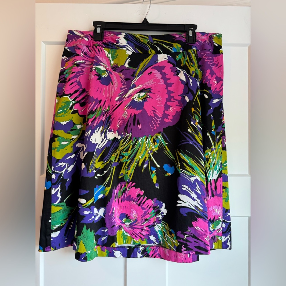Lane Bryant Multicolor Floral Skirt
